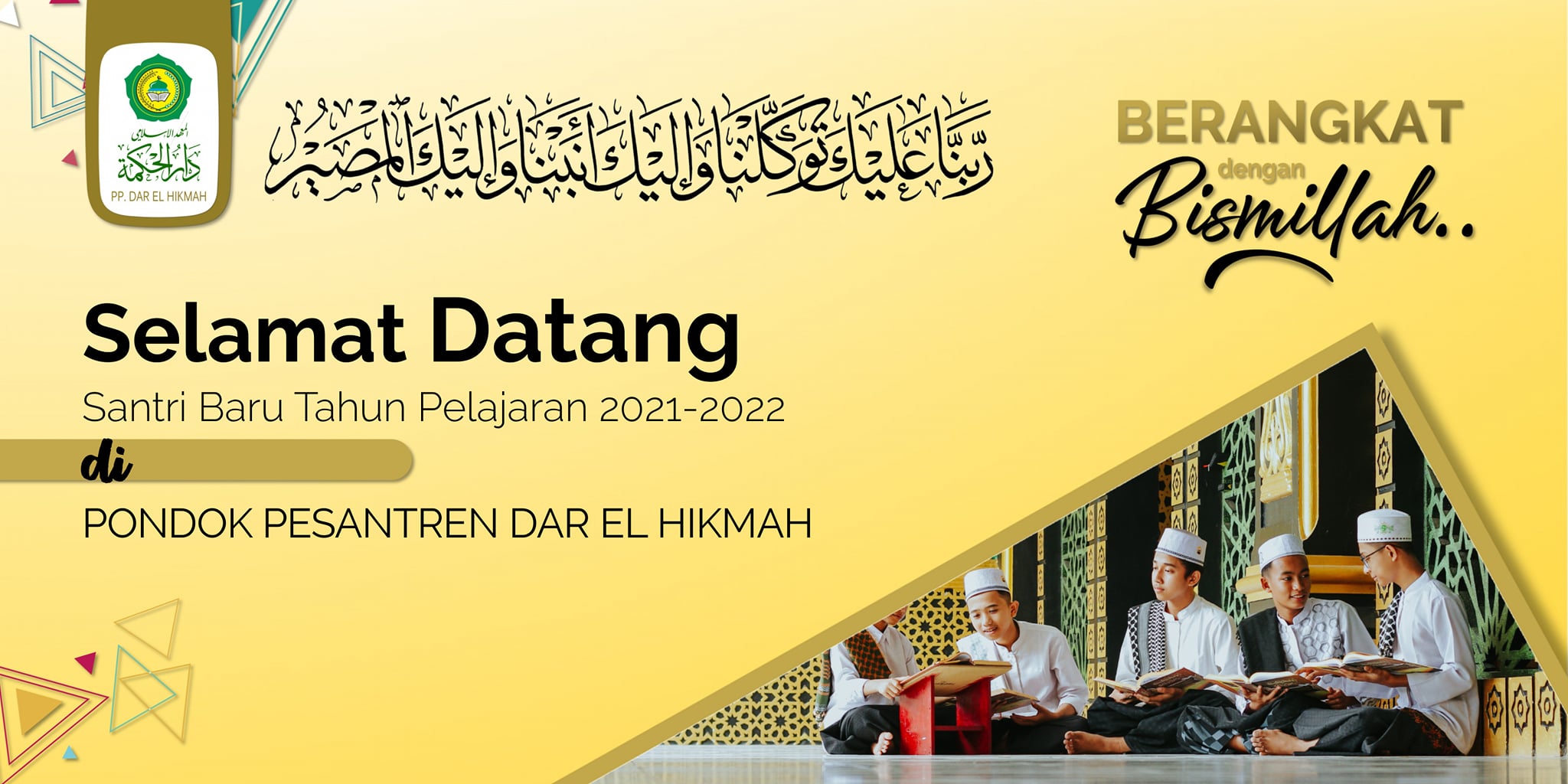 KEDATANGAN SANTRI BARU PONDOK PESANTREN DAR EL HIKMAH TAHUN PELAJARAN 2021-2022