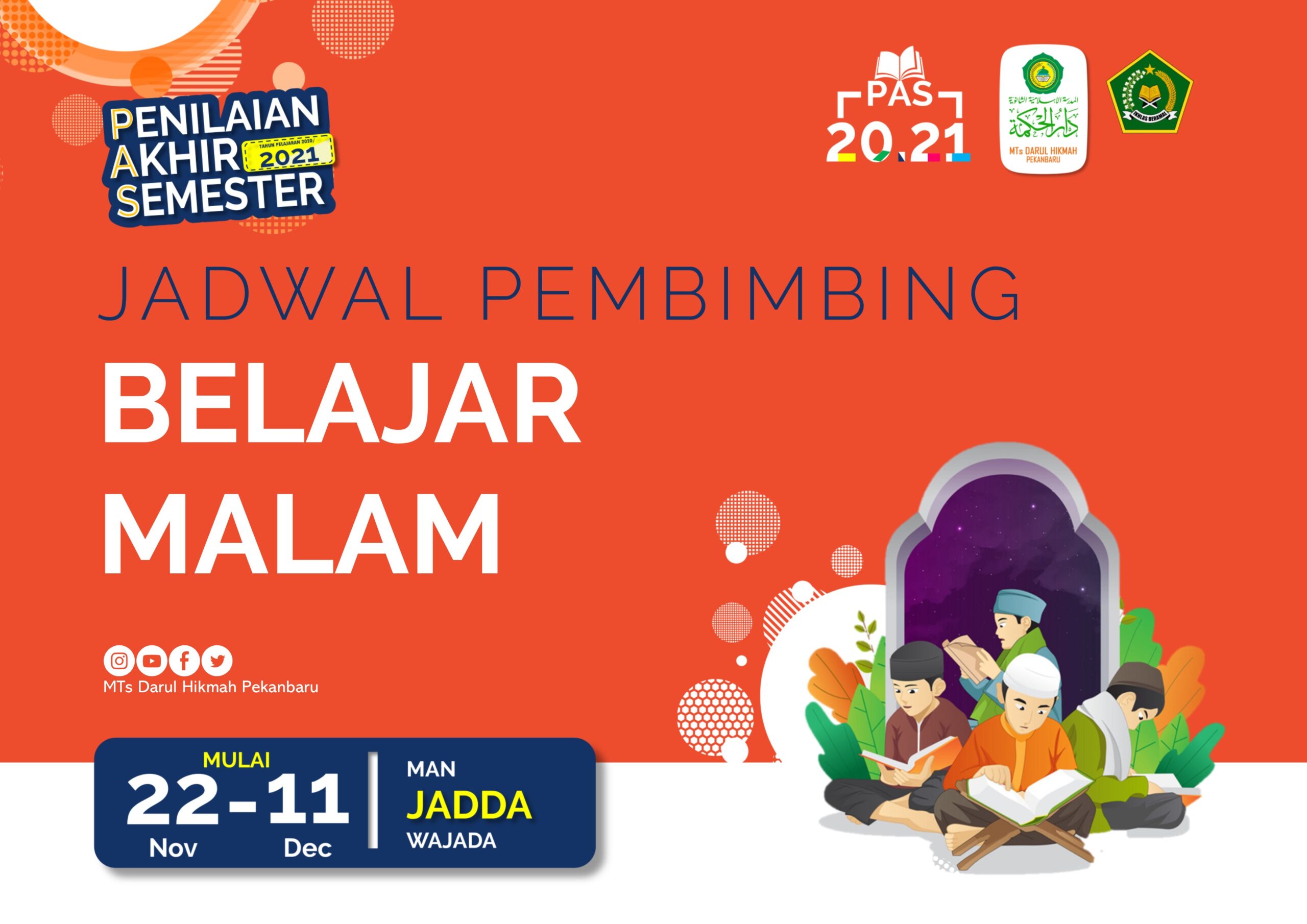 Kegiatan Belajar Malam Persiapan Menghadapi PAS 2021