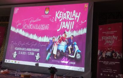 KPU Provinsi Riau Gelar Nobar Film ‘Kejarlah Janji’ di Pesantren Dar El Hikmah di Hari Santri 2023
