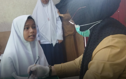Program Kesehatan Pemeriksaan Penjaringan Anak Sekolah oleh Puskesmas Simp Baru