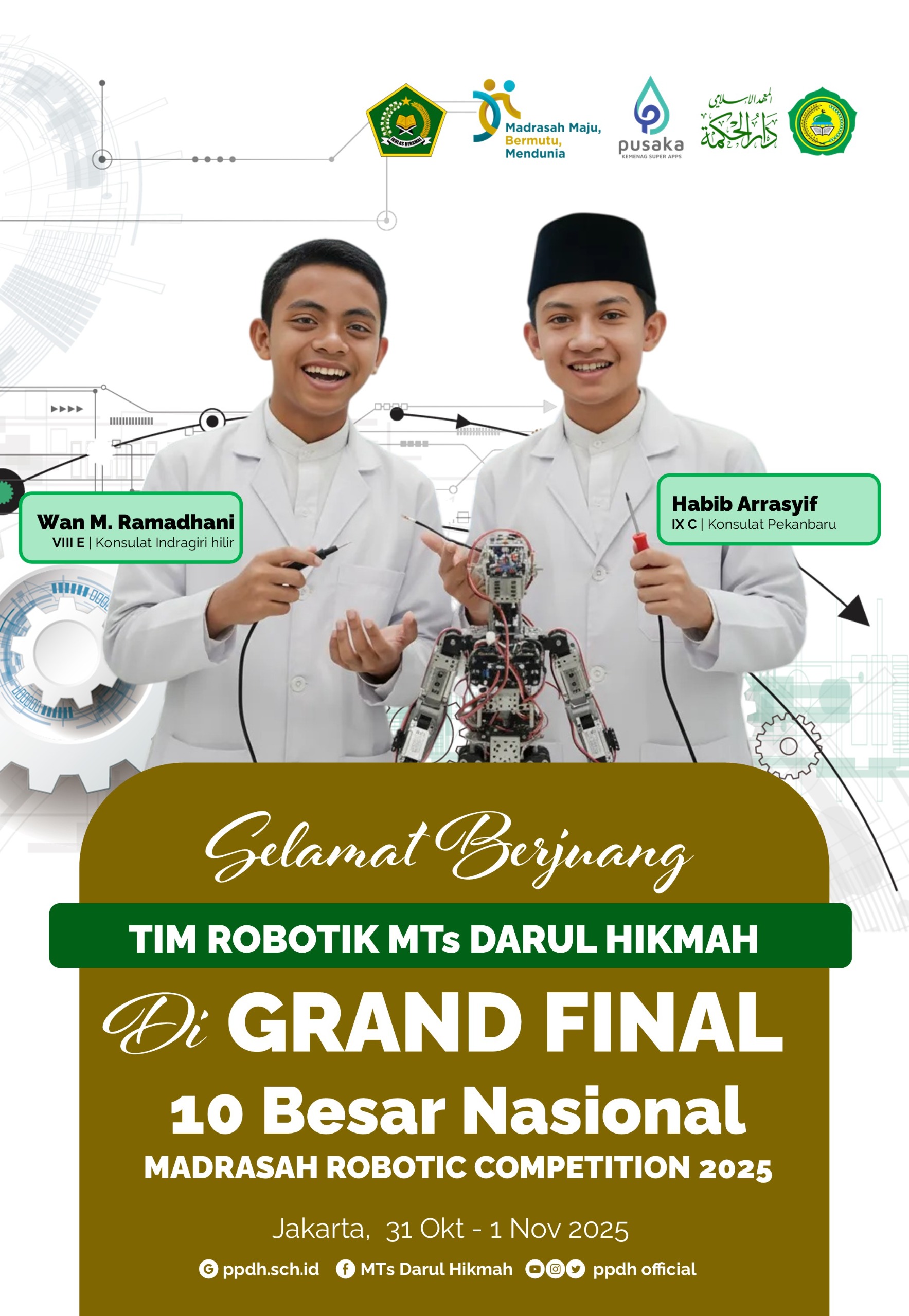 Dar El Hikmah Robotic Club tembus Grand Final 10 Besar di Jakarta