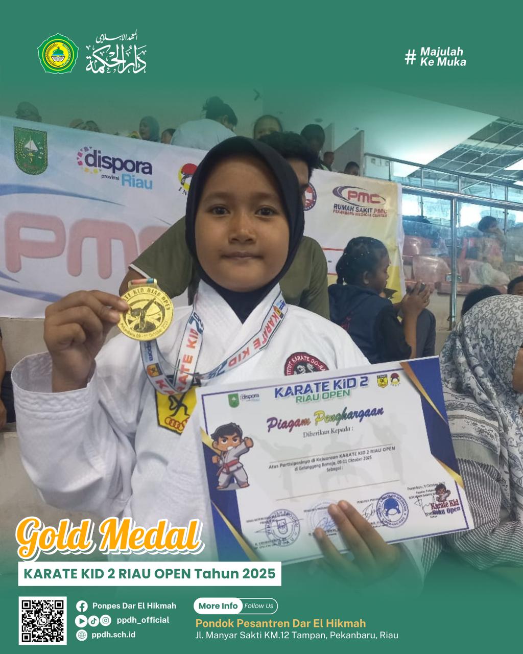 SDIT Darul Hikmah, Raih Medali Emas Karate Kid Riau Open 2025 SDIT Darul Hikmah, Raih Medali Emas Karate Kid Riau Open 2025