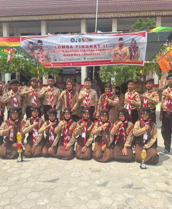 Tim Pramuka Dar El Hikmah Raih Prestasi Gemilang diLT-2 Kwarran Binawidya 2026